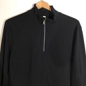 Lululemon Athletica 1/4 Zip Pullover Black Large
